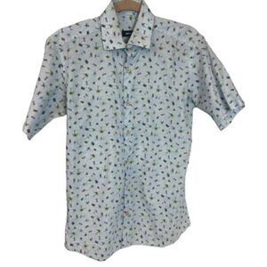 Jared Lang Short Sleeve Hawaiian Short Sleeve Button Down Shirt Size: S